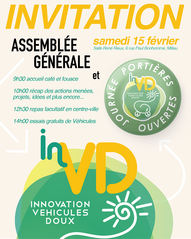 Rejoignez-nous pour notre Assemblée Générale et essayez nos véhicules